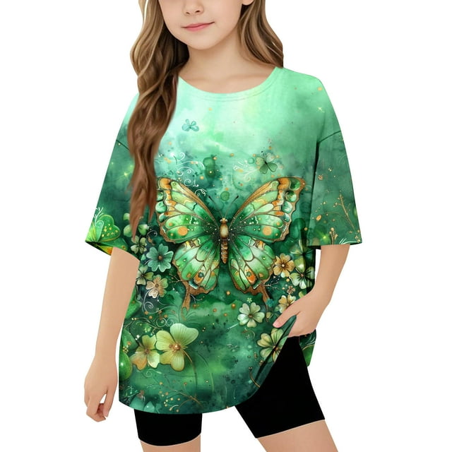 HVOBBTY T-shirt Décontracté à Manches Courtes pour Tout-Petits, T-shirt Imprimé Mode pour Garçons, Col Rond, Multicolore, 9 Ans