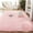 Pink, variant on SAYFUT Ultra Soft Indoor Modern Area Rugs Fluffy Living Room Carpets Suitable for Children Bedroom Home Decor Nursery Rugs, 23.6'' x 47.2'', Pink
