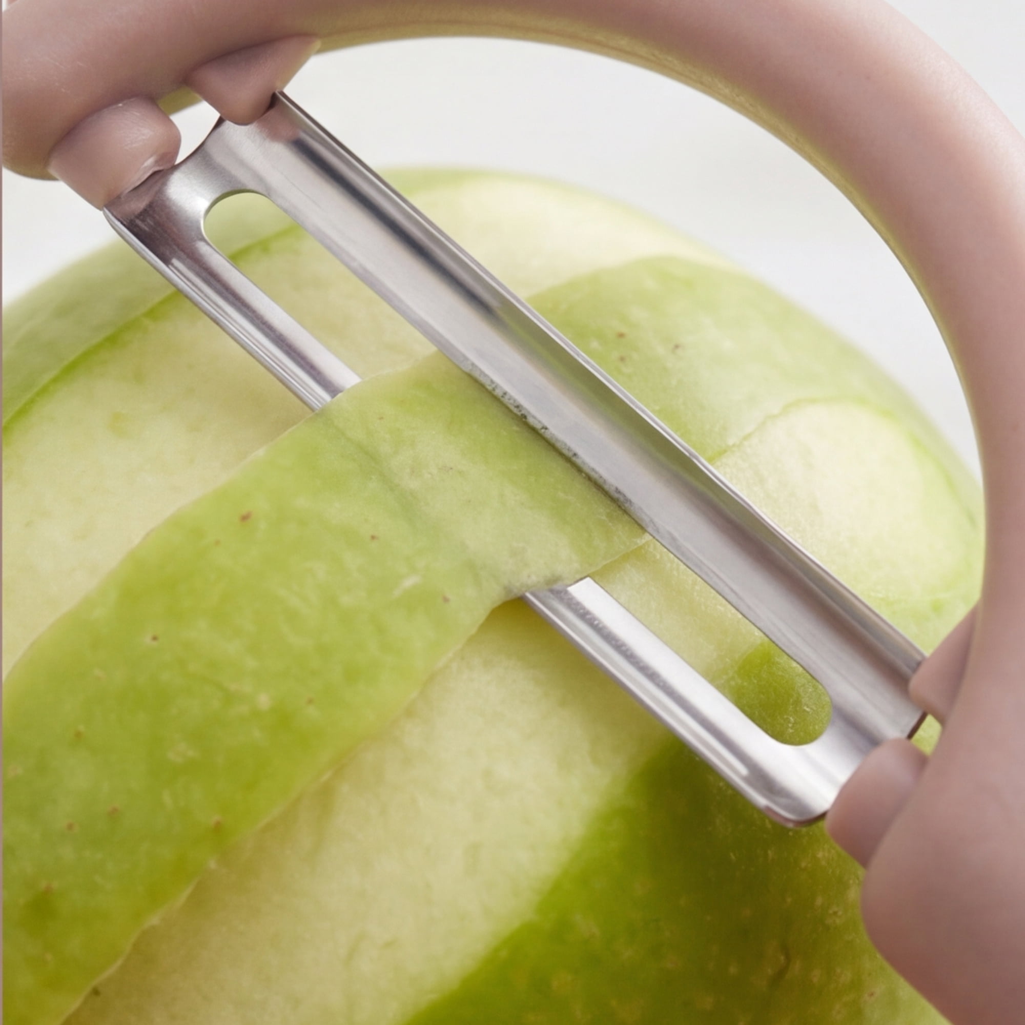 Unique Bargains Plastic Apple and Potato Peeler with Ergonomic Handle Khaki 6.5x1.4 inch