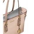 thumbnail image 4 of Michael Kors Women's Crossgrain Leather Voyager Tote Bag, Pink/Fawn, 4 of 4