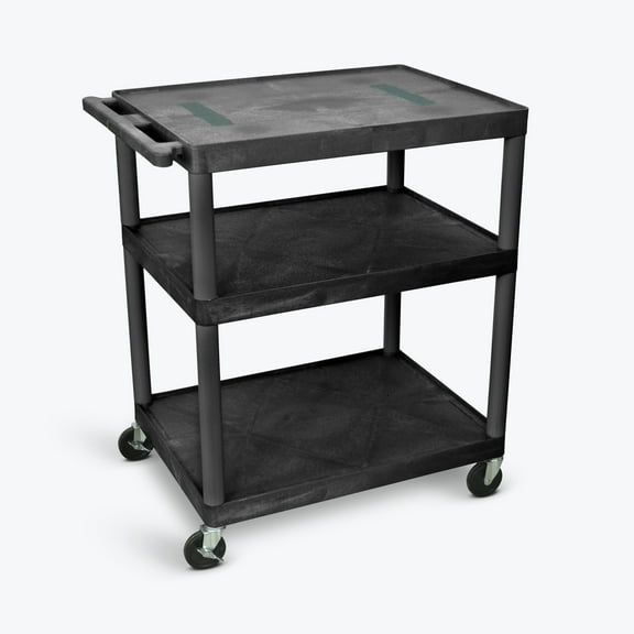 FSE 373-LE40-B 40"H AV Cart - Three Shelves