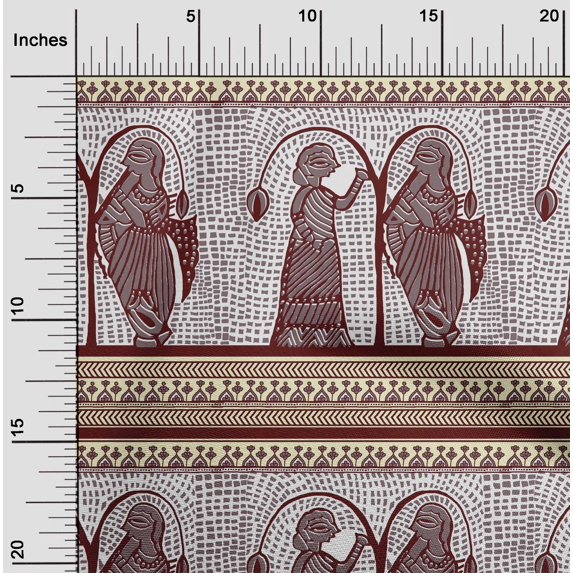 oneOone Polyester Lycra Dusty Brown Fabric Women Block Sewing Fabric By The Yard Printed Diy Clothing Sewing Supplies 56 Inch Wide