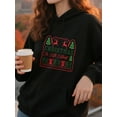 thumbnail image 4 of Yuletide Christmas Hoodie for Men Women, Holiday Pullover Hooded Sweatshirt, Cozy Cotton Poly Blend, Festive Winter Outfit, 4 of 5