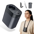 thumbnail image 2 of CoreLiving Portable Waist Fan and Personal Clip on Fan, 3 Speeds Strong Airflow Rechargeable Battery Powered Hands Free Wearable Body Fan for Outdoor Work, Grey, 2 of 9