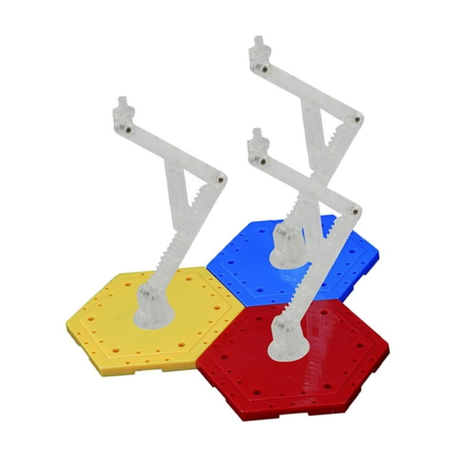 Soporte de exhibición Baoblaze para PC Soporte de montaje figura de acción 3 Colores rojo amarillo azul
