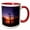 Red/White, variant on 3drose, Reelfoot National Wildlife Refuge, Tennessee, Usa - Us43 Aje0297 - Adam Jones, 15oz Two-tone Blue Mug
