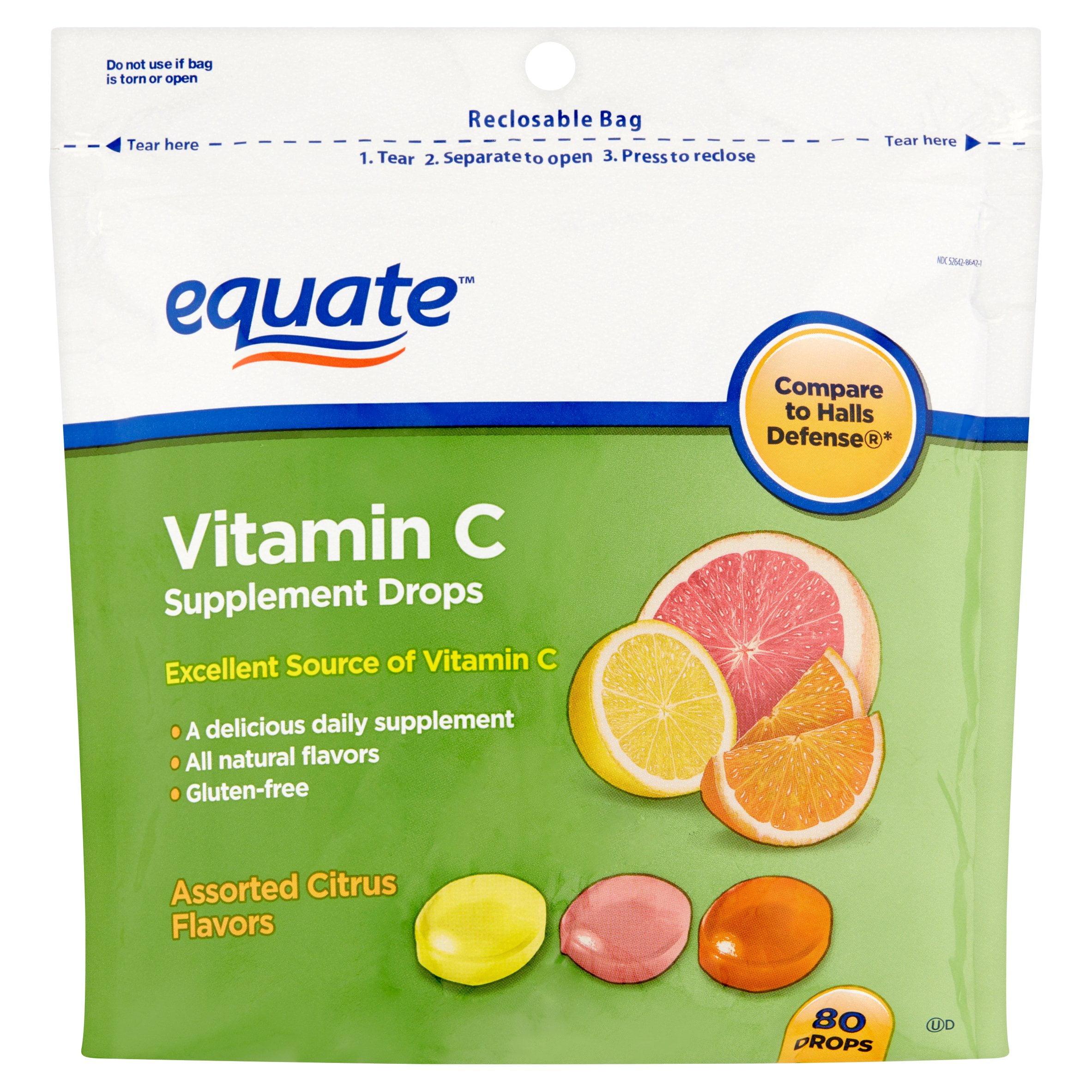 Equate Vitamin C Supplement Drops 80 count Walmart com 