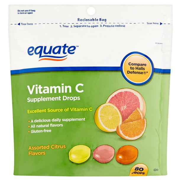 Equate Vitamin C Supplement Drops, 80 count