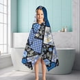 thumbnail image 6 of Pioneer Flower Floral Print Pattern Hooded Bath Towel，50"x30" for Ages 3 To 12 Kids, Quick Dry Lightweight Soft Microfiber Hood Beach Towel Cover Up for Kids, 6 of 7