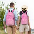 thumbnail image 4 of Fotbe Breast CancerN Ribbons Awareness Mochila de Lona con Estampado, Mochila Duradera, Mochila Versátil de Alta Calidad, Mochila Compacta Vintage-Small, 4 of 5