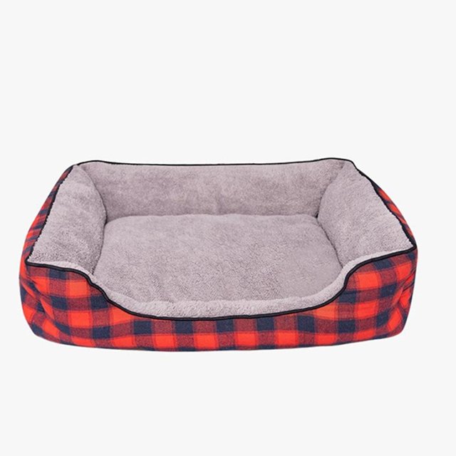 Cama Para Perro Wow Pets Franela Roja