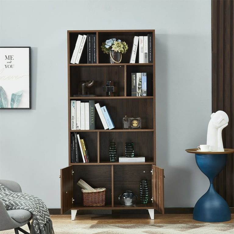 Bookcase with 2 Doors Modern 68