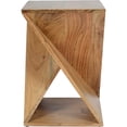 thumbnail image 5 of Jofran Global Archive Jasper Solid Wood Rustic Modern Angled Accent End Table, 5 of 5