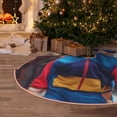 thumbnail image 5 of KLL Christmas Tree Skirt,Party Decorations Farmhouse for Christmas Decorations Holiday Party 30" -Cool Cat In Sunglasses, 5 of 6