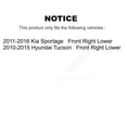 thumbnail image 2 of Transit Auto Front Complete Suspension Shocks Strut and Coil Spring Mount Assemblies Kit for Car Hyundai Tucson Kia Sportage - Left Right Side (Driver Passenger) K78A-100176, 2 of 2
