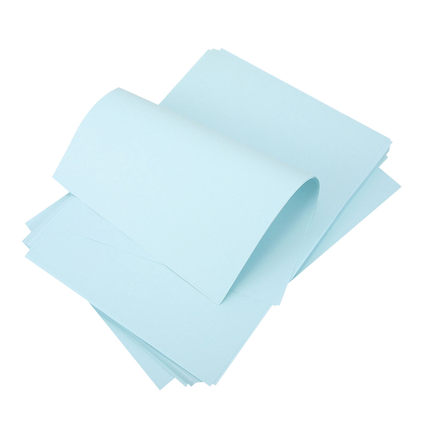 SEWOART 200Pcs Sky Blue Multipurpose Copy Paper Bulk for Printer Double-Sided Origami Craft