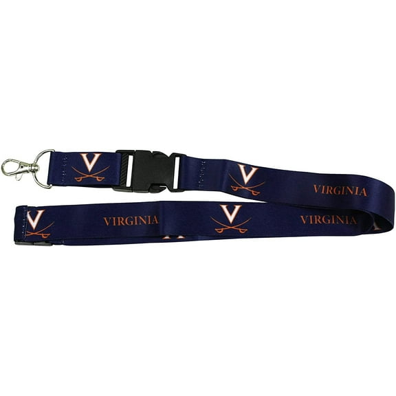 University of Virginia Cavaliers Lanyard Keychain Double Sided Breakaway Safety Design Adult 18 Inch