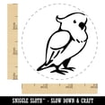 thumbnail image 2 of Standing Cockatoo Parrot Bird Self-Inking Rubber Stamp Ink Stamper - Yellow Ink - Small 3/4 Inch, 2 of 7