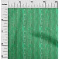 thumbnail image 2 of oneOone Cotton Jersey Green Fabric African Wavy Stripes Dress Material Fabric Print Fabric By The Yard 58 Inch Wide, 2 of 4