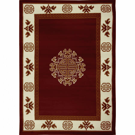 Asian Rug - Traditional Asian Style Red Area Rug Accolade Floor Rug Designer Rug Area Rug Carpet Sale Cheap Rug