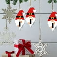 thumbnail image 6 of Vrorvz Santa Claus Christmas Ornaments with Full Alphabet Acrylic Hanging Decorations for Festive Home Decor and Diy Holiday Crafts 3.1in White, 6 of 6