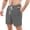 Grey, variant on Mens Corduroy Shorts Elastic Waist Drawstring Straight Leg Casual Shorts for Men with Pockets Relaxed Fit Beach Shorts for Daily Wear Sports Outdoor Activities