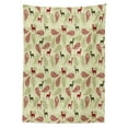 thumbnail image 3 of Ambesonne Deer Tablecloth Rectangular Table Cover, Ornate Animal, 52"x70", Olive Green Pale Green, 3 of 4