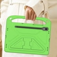 thumbnail image 6 of TECH CIRCLE Kids Case for Galaxy Tab S9 FE 5G 10.9" & Galaxy Tab S9/S8/S7 11" Tablet Case with S Pen Holder, Light Weight Shockproof Rugged Protective Handle Stand Kids Friendly EVA Foam Case,Green, 6 of 6