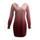 thumbnail image 4 of Vestido de manga larga para mujer Vestido maxi de cintura alta con estampado de cuello en V Vestido casual Fridja  nbo3882, 4 of 4