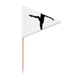 thumbnail image 1 of Dance Sports Dancer Performance Art Toothpick Triangle Cupcake Toppers Flag, 1 of 3