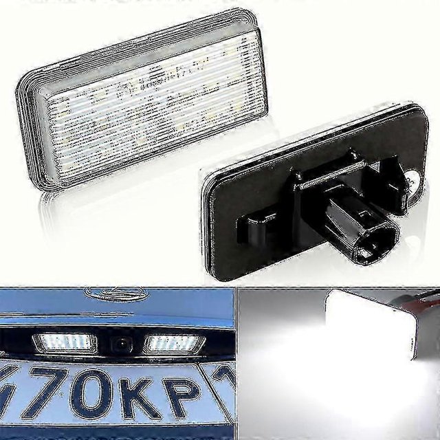 2pcs Canbus Led Number Plate Light Compitiabe Withlexus Lx470 Lx570 Toyota Land Cruiser 100 200 Prado 120 Reiz 4d Mark X License Plate Lamp