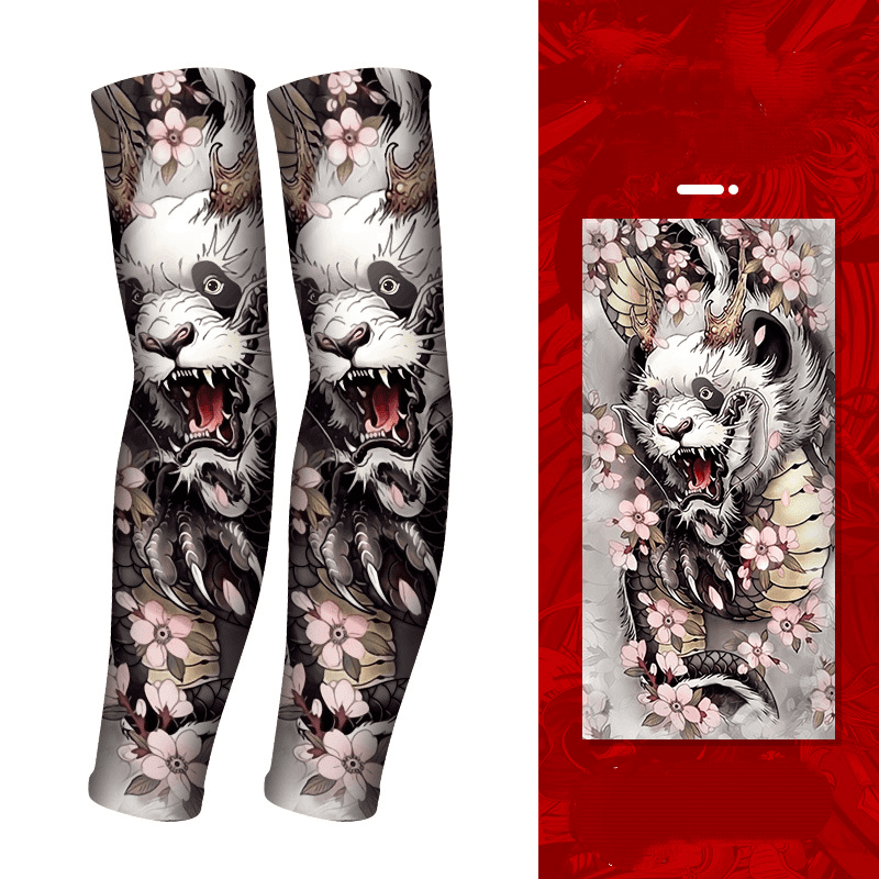 JUSTUP Cool Tattoo Sleeves Arm Stockings,Fake Temporary Tattoo,Stretchy