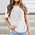 thumbnail image 1 of MKLEKYY Playeras Oversize Camiseta Informal Y Versátil Con Estampado De Letras Para Mujer, Ideal Para El Día Del Maestro Y La Temporada Escolar Talla S, 1 of 3