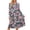 Pink, variant on Noric Women's Crew Neck Long Sleeve Midi Dresses Casual with Pockets Floral Print Relaxed Fit Dresses for Daily Outdoor Holiday Casual