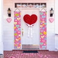 thumbnail image 4 of Uuiauoio Valentine's Day Door Banner Decoration Valentine Hanging Front Porch Love Heart Banner Romantic for the Home Wall School Office Indoor Outdoor Party Supplies Decor, 4 of 6