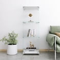 thumbnail image 5 of Zateety Glass Display Cabinet with 3 Shelves, One-Door Curio Cabinets for Living Room, Bedroom, Office, White Floor Standing Glass Bookshelf, Quick Installation, 5 of 11