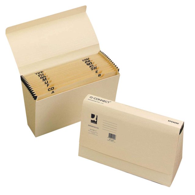 Q-Connect KF04090 Dossier Extensible 1-31 Poche Crème