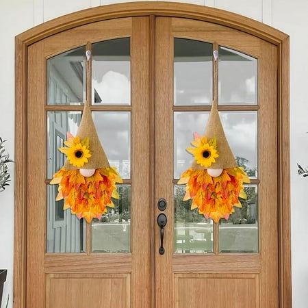cvlncycling Fall Wreaths for Front Door,Wooden Door Panels,for Halloween Easter Thanksgiving Decoration