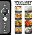 thumbnail image 4 of Total Chef Retro Microwave Oven, 0.7 Cu Ft, 8 Pre-Sets, 700W, Black, 4 of 5