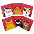 thumbnail image 1 of Inkdotpot Set of 6 Drink Coasters DecorativeNon,SlipCork Base4-inch Square PrintedCoastersEasy Clean- Cat, 1 of 8