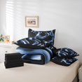 thumbnail image 6 of Homewish 7-Piece Twin Bedding Set - Minimalist Abstract Geometric Lines, 6 of 8