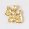 thumbnail image 3 of 14K Yellow Gold Terrier Dog Pendant, 3 of 4