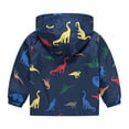 thumbnail image 3 of WOYY Toddler Boys Lightweight Windbreaker Cartoon Print Hooded Outerwear Jacket, Sizes 12M-5T, 3 of 3