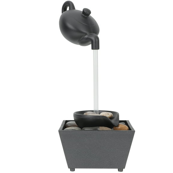 Raindrops 1 Set Hanging Teapot Waterfall Desktop Fountain Decoration No Battery