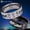 Black, variant on Chinese Hope Faith Love Tungsten Carbide Ring