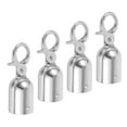 thumbnail image 2 of MOVTOTOP Rope End Cap with Snap Hook for Guardrail Cord Made of Aluminum Alloy Silver Color 4 Pieces, 2 of 8