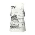 thumbnail image 5 of Xecao Summer Vacation Scene With Camping Van Men's Tank Top Workout Quick Dry Sleeveless Gym Jogging Muscle Shirts Summer Swim Beach Tops, 5 of 9