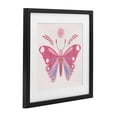 thumbnail image 2 of Stupell Industries Bohemian Folk Butterfly in Pink Black Framed Print Under Glass, 13 x 13, by Kim Allen, 2 of 8