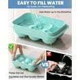 thumbnail image 4 of Asoricing Ice Cube Tray, Large Whiskey Ice Cube Molds, 1.93’’ Round Ice Cube Trays Set, Easy to Fill & Release with Storage Bin and Ice Tong for Whiskey Lover, 2 Pack, Mint, 4 of 8