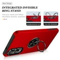 thumbnail image 5 of Stand Case for Samsung Galaxy S25 Edge, Dual-Layers Shockproof Protective Phone Cover with Magnetic Rotated Ring Holder Kickstand, Heavy Duty Rugged Case for Samsung Galaxy S25 Edge, Red, 5 of 7